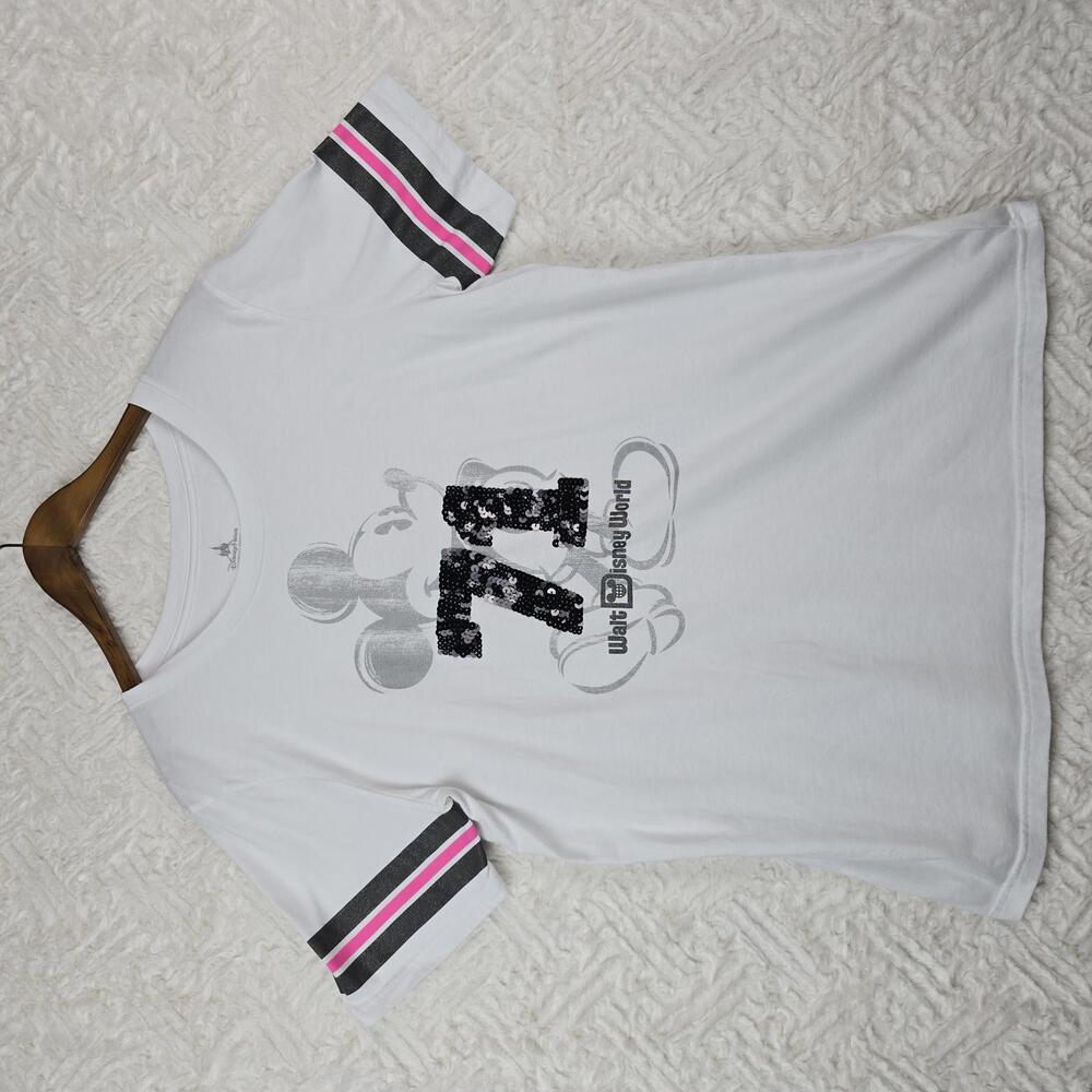 Disney Parks White Mickey Mouse 71 T-Shirt XL